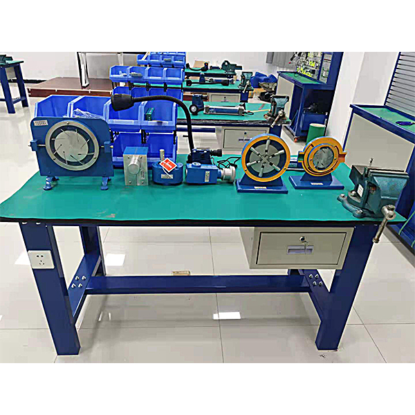 液壓泵閥拆裝實驗裝置(圖1) 液壓泵閥拆卸裝配實驗裝置,四合一機床電子線路實驗臺