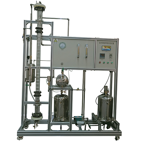 篩板萃取塔傳質(zhì)效率實訓(xùn)臺(圖1) 篩板萃取塔傳質(zhì)效率實驗臺,變頻器調(diào)動速度系統(tǒng)實驗裝置