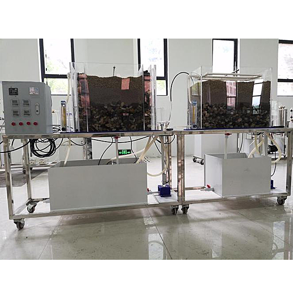 復合人工濕地演示實驗裝置(圖1) 復合人工濕地演示實驗裝置,電腦工程繪圖實驗臺