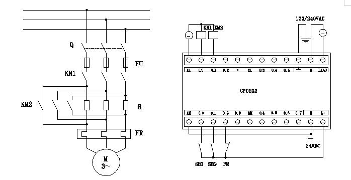 plc電動(dòng)機(jī)正反轉(zhuǎn)控制實(shí)驗(yàn)(圖1) plc電動(dòng)機(jī)正反轉(zhuǎn)控制實(shí)驗(yàn)(圖1)